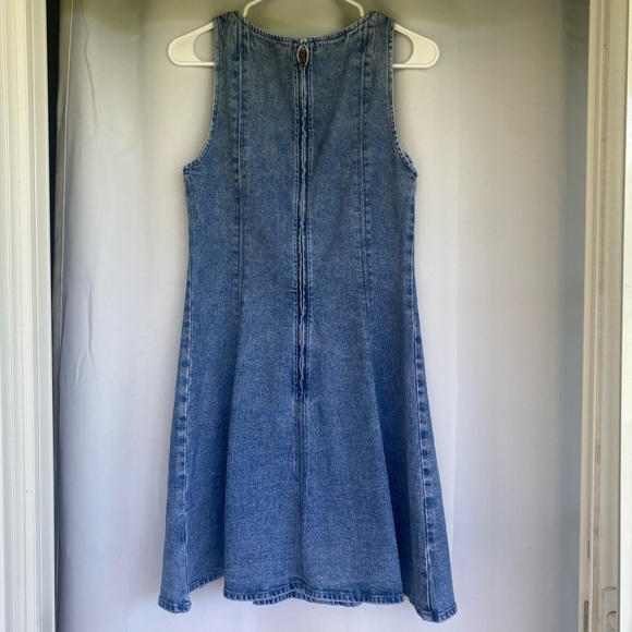 NWT The A&F Mila Squareneck Denim Mini Dress - Picture 6 of 8